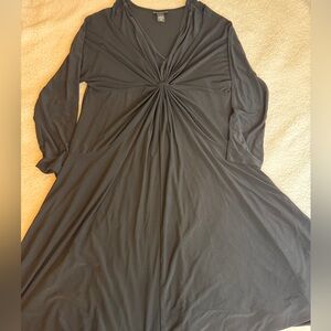 Lane Bryant Elegant Black Long Sleeve Dress